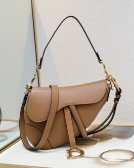 Dior Saddle cuir – Camel