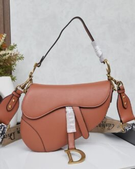 Dior Saddle cuir – Cognac – sangle large