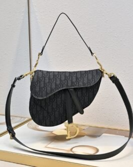Dior Saddle cuir – Noir