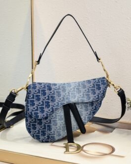Dior Saddle Oblique – Bleu