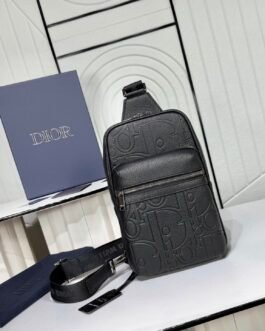 Dior Saddle Sling Backpack – Noir