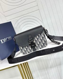 Dior Shoulder Bag Oblique – Noir et gris