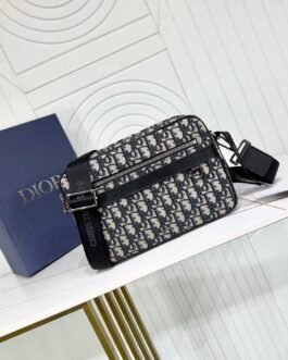 Dior Utility Camera Bag Oblique – Noir et gris – format compact