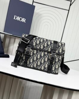 Dior Utility Messenger Oblique – Noir et gris