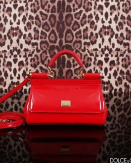 Dolce & Gabbana Sicily Mini – Rouge – plaque dorée