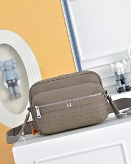 Hermès Camera Bag H tressé – Taupe