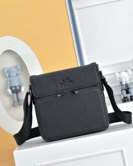 Hermès Messenger H embossé – Noir