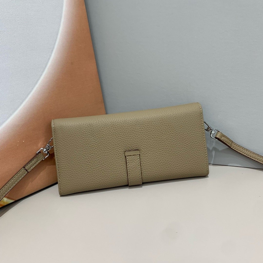 Hermès Roulis Slim – Taupe – bandoulière cuir