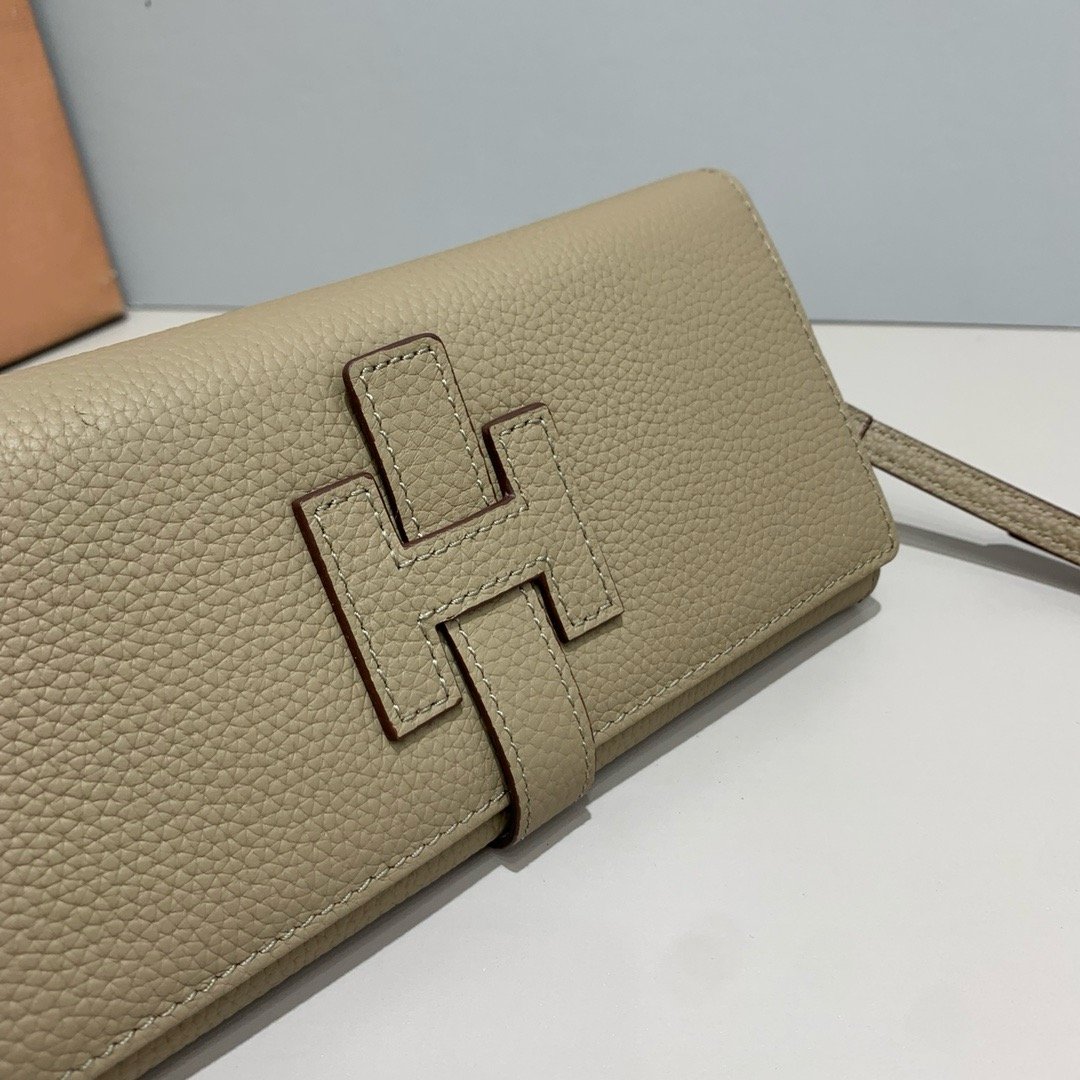 Hermès Roulis Slim – Taupe – bandoulière cuir