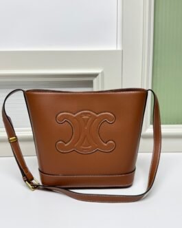 CELINE Demi-Lune Triomphe Marron