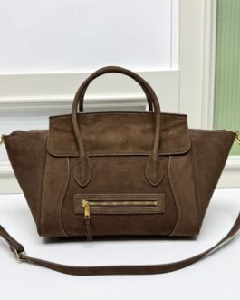 CELINE Seau Cuir Triomphe Marron