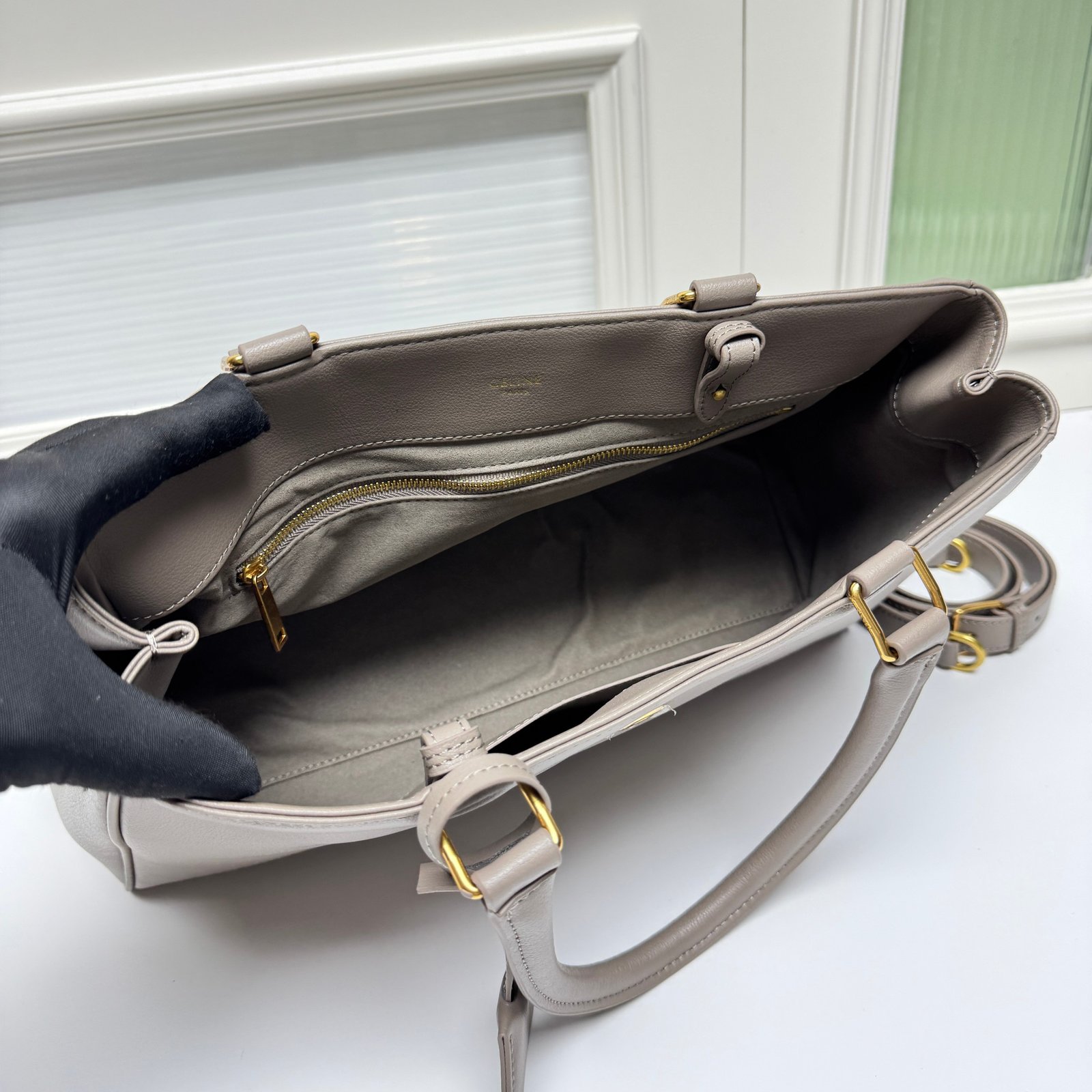 CELINE Triomphe Chaîne Gris