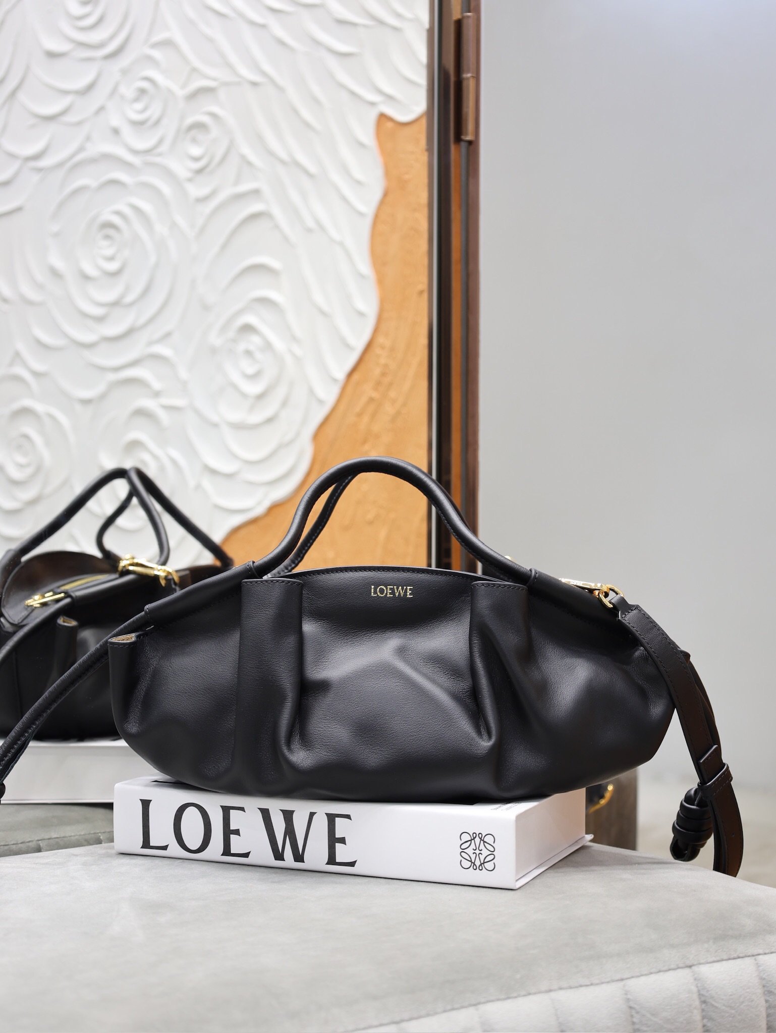 Loewe Anagram Shoulder Bag Gris