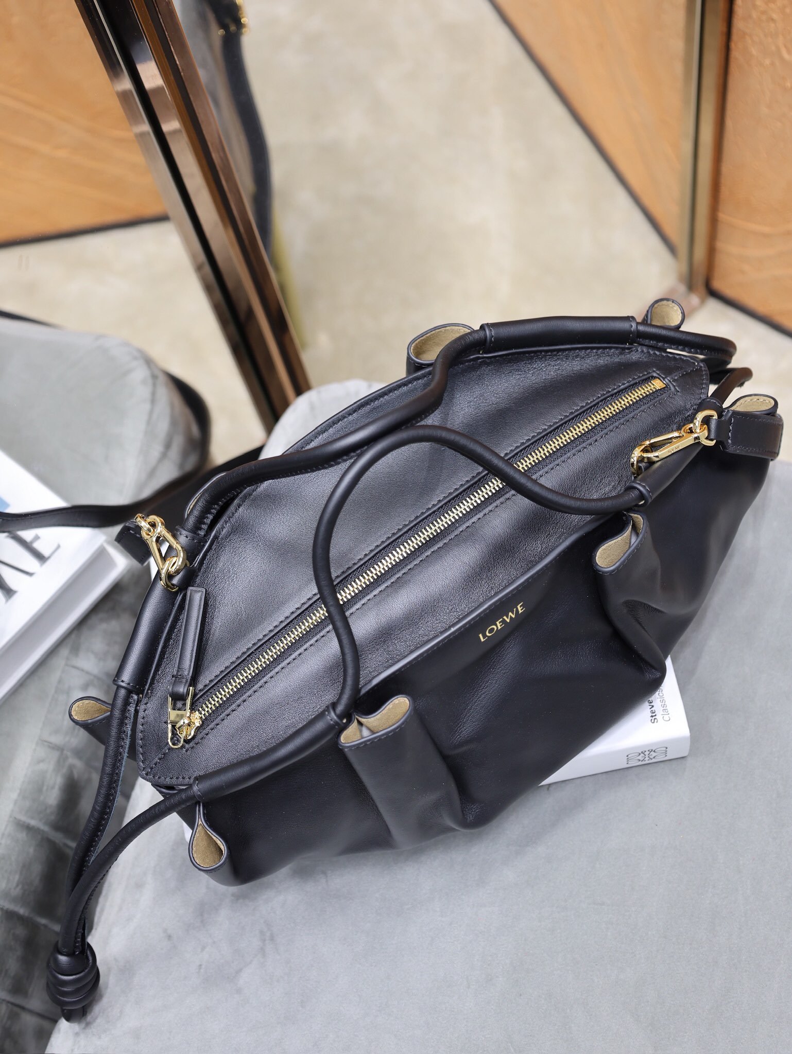 Loewe Anagram Shoulder Bag Gris