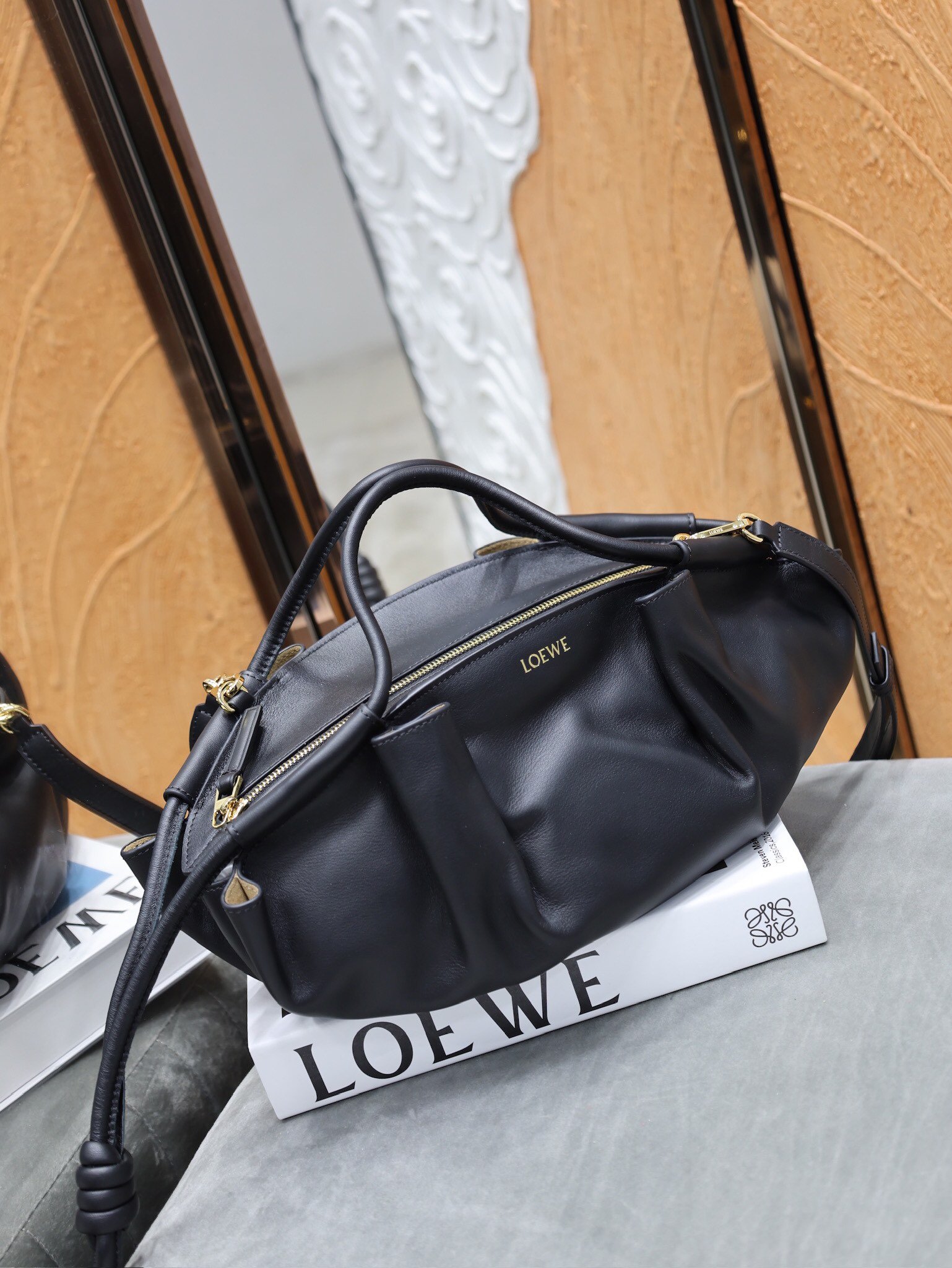 Loewe Anagram Shoulder Bag Gris