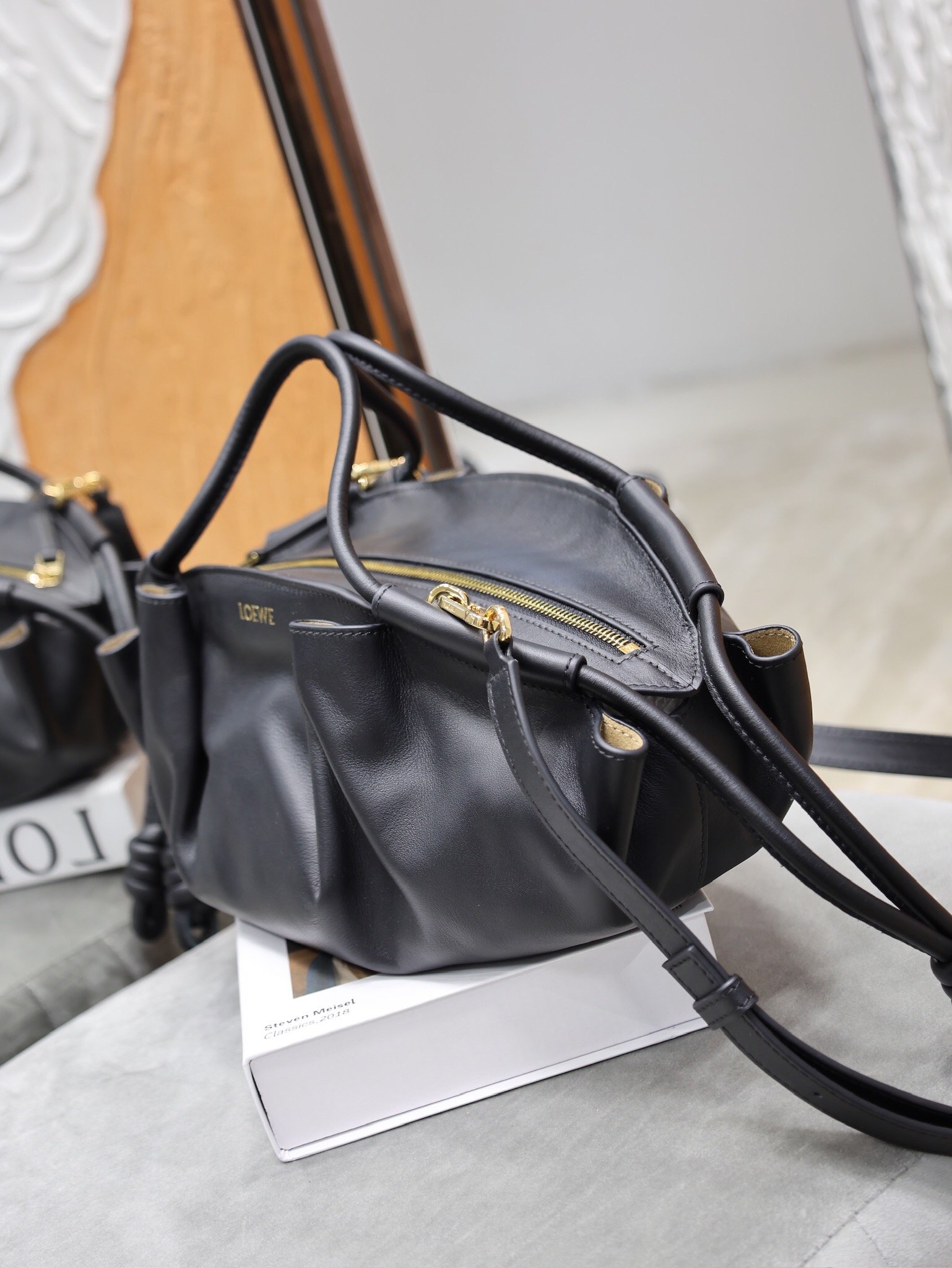 Loewe Anagram Shoulder Bag Gris