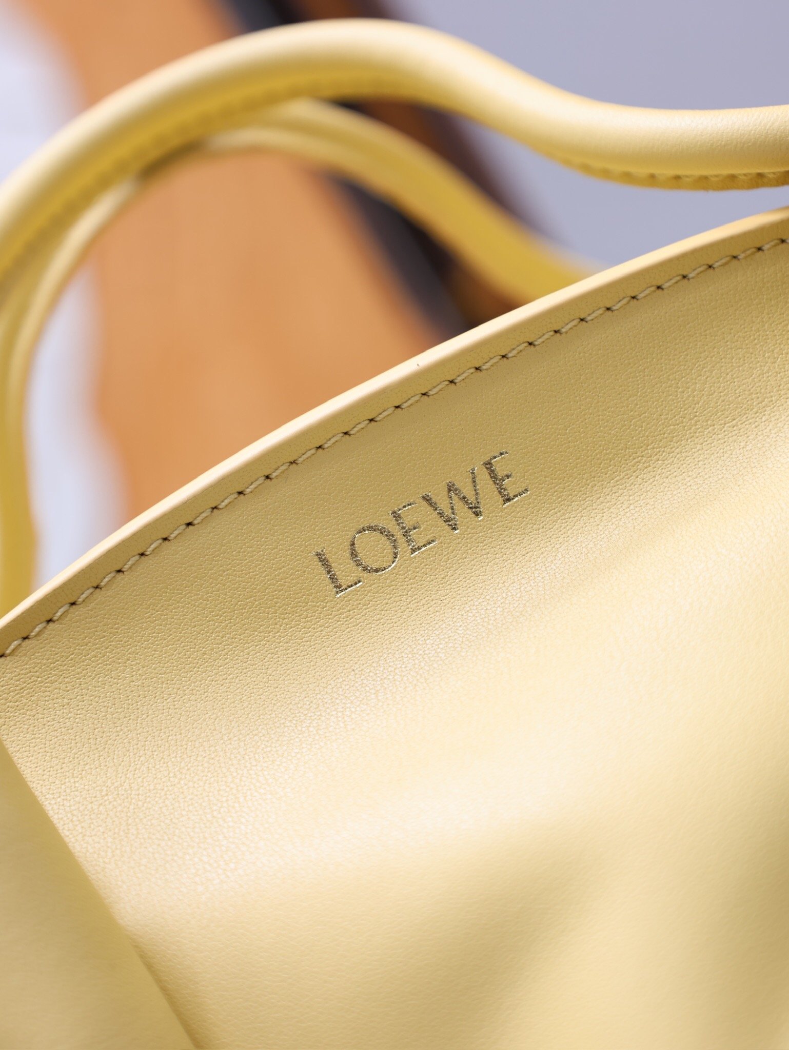 Loewe Mini Shopper Camel