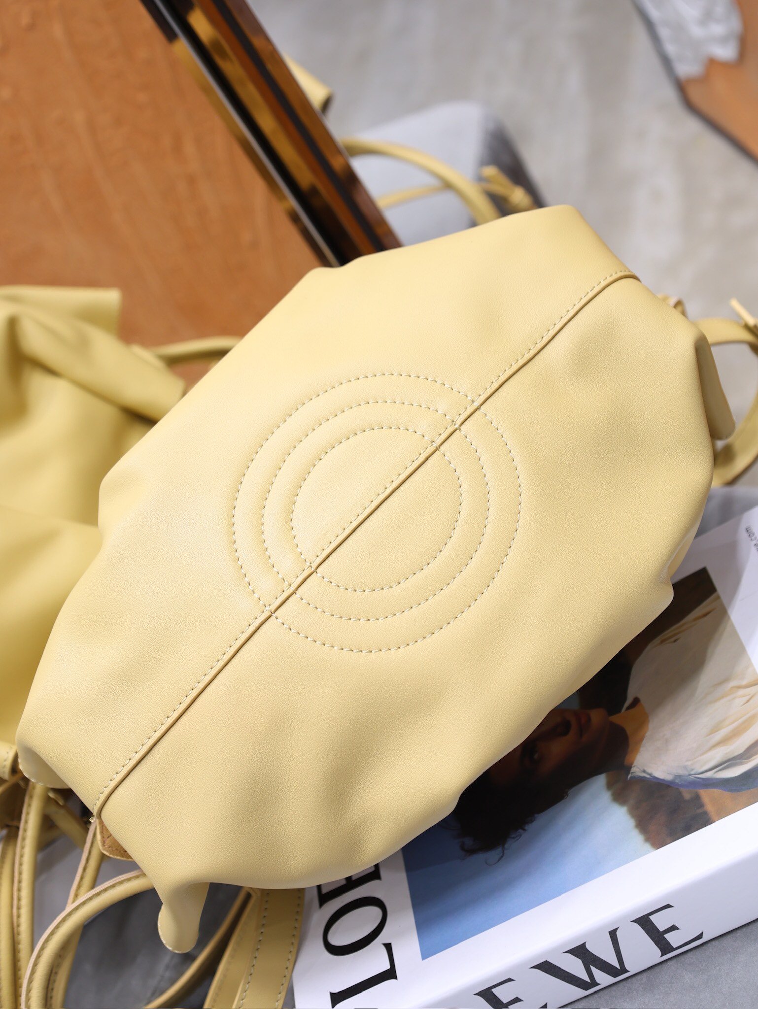 Loewe Mini Shopper Camel