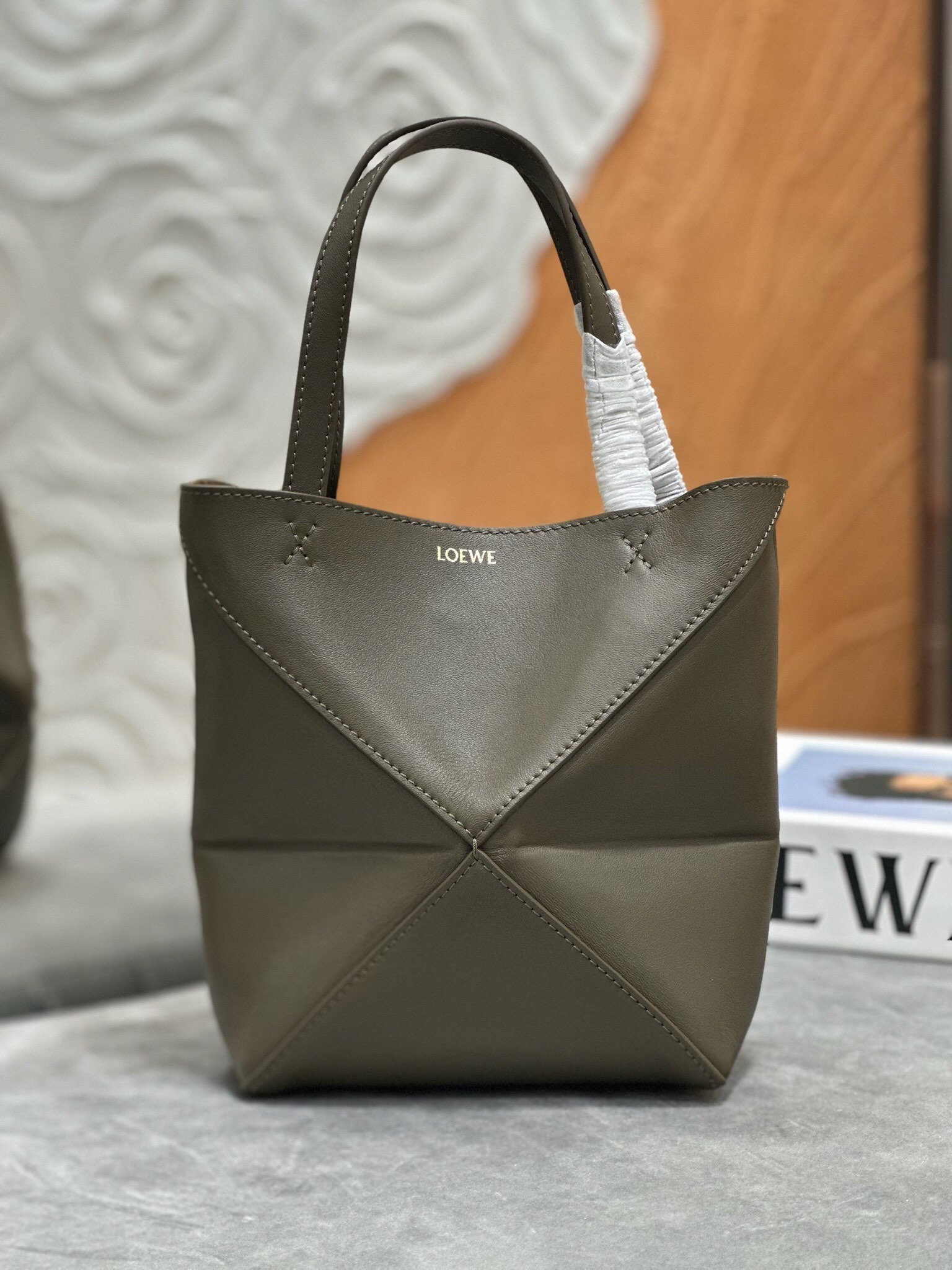 Loewe Puzzle Fold Tote Beige