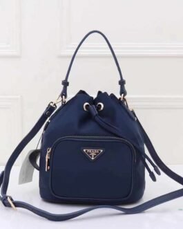 Prada Re-Nylon Bucket Bleu