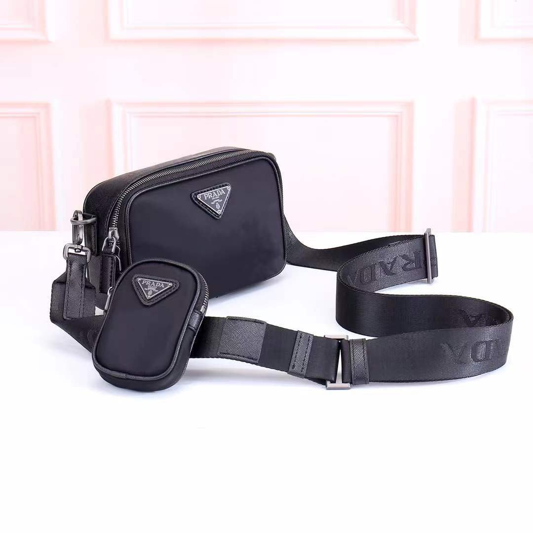 Prada Re-Nylon Camera Bag Violet
