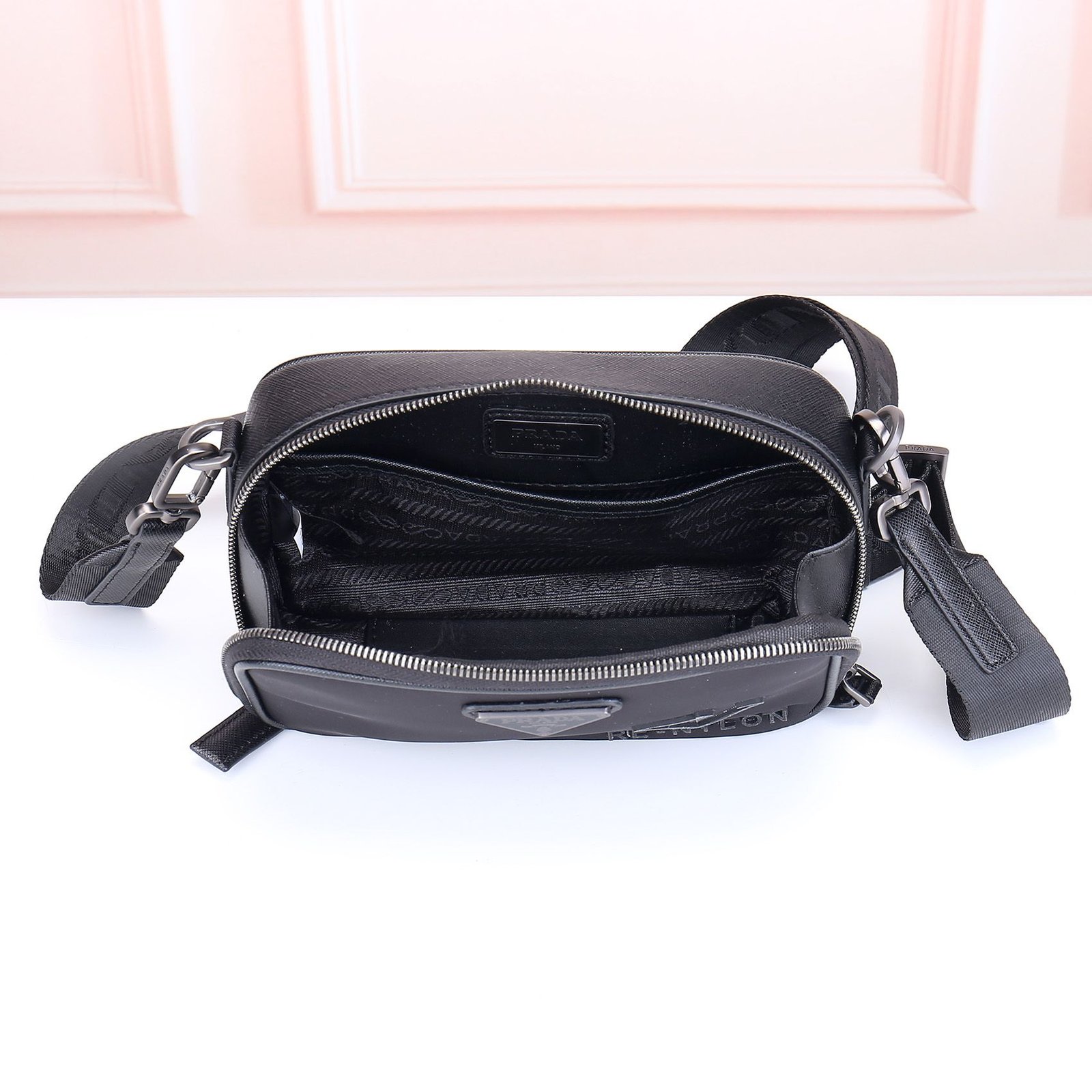 Prada Re-Nylon Camera Bag Violet