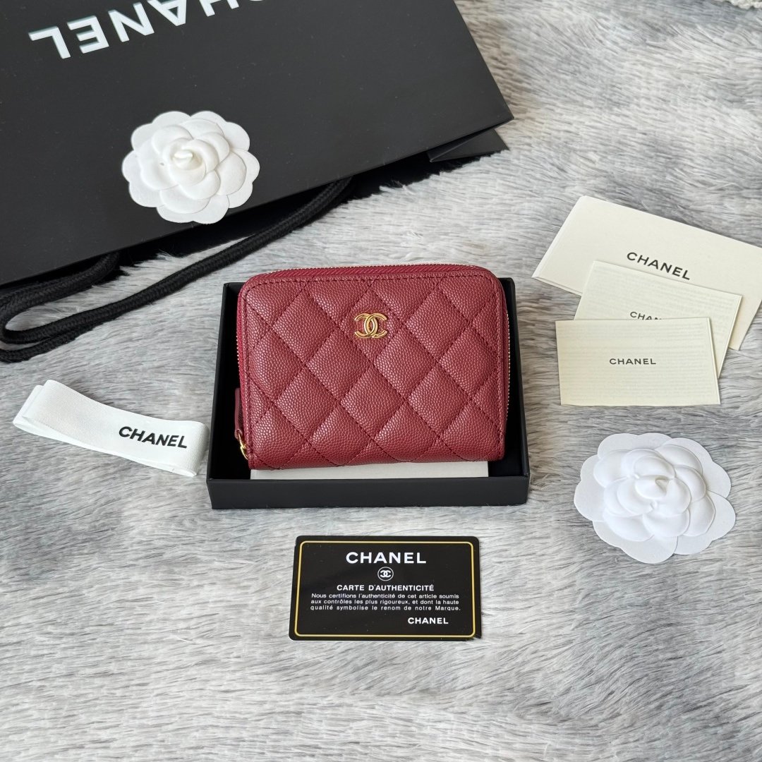 Chanel Portefeuille zippé matelassé