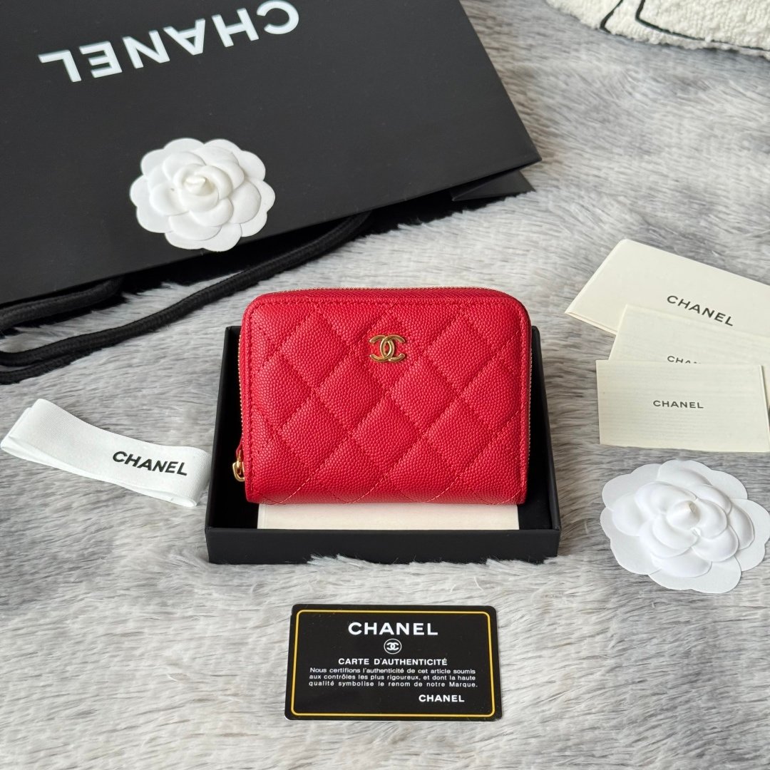 Chanel Portefeuille zippé matelassé