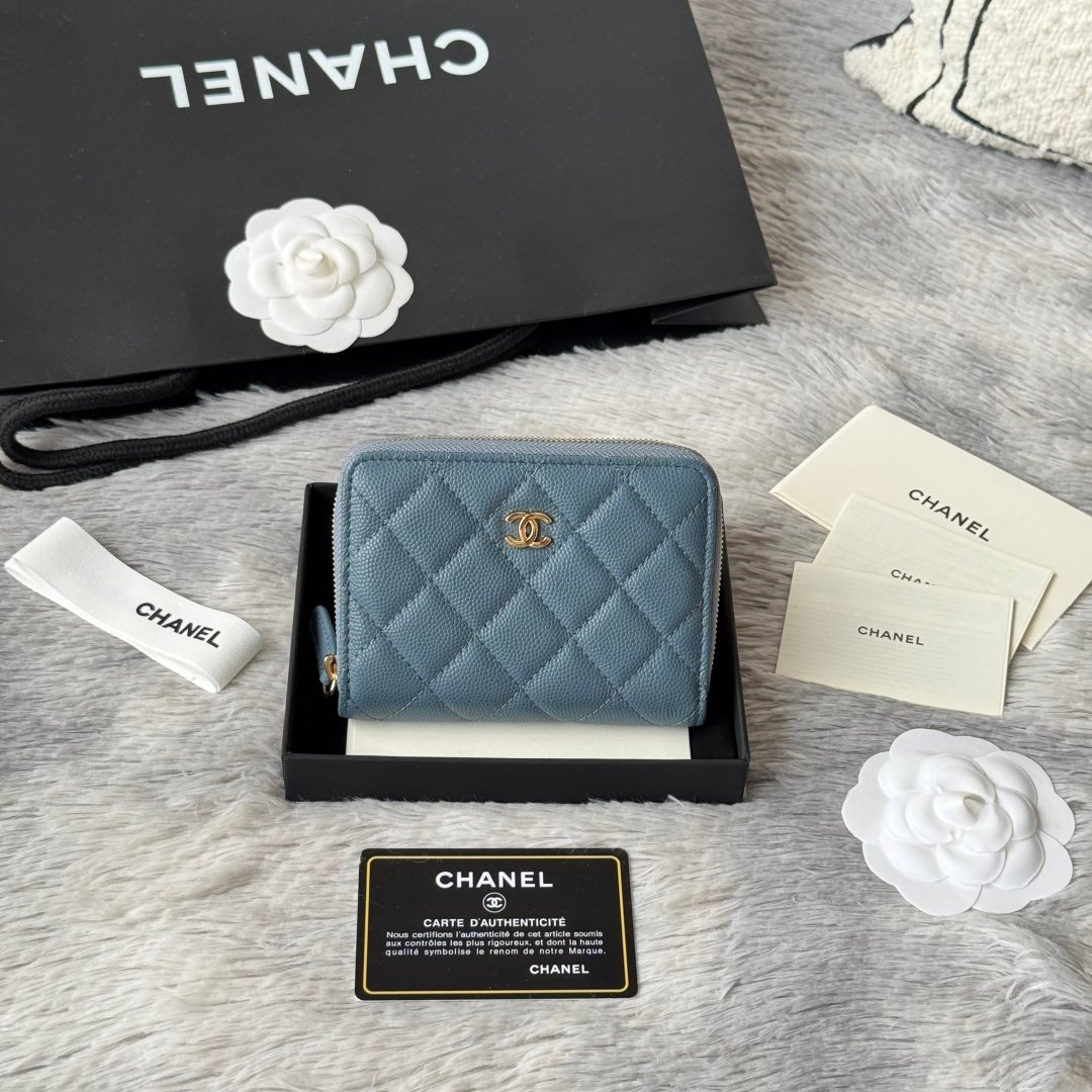 Chanel Portefeuille zippé matelassé