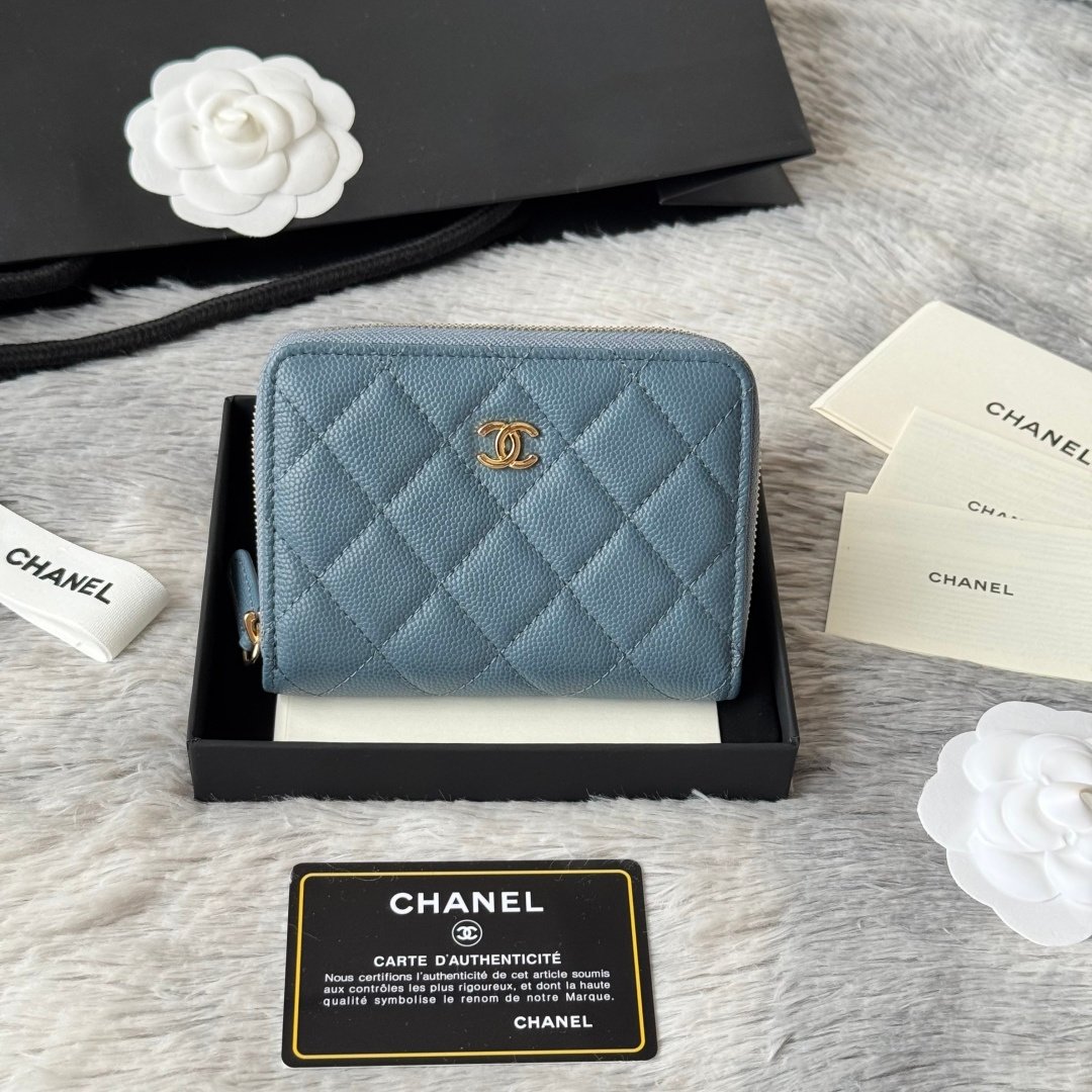 Chanel Portefeuille zippé matelassé