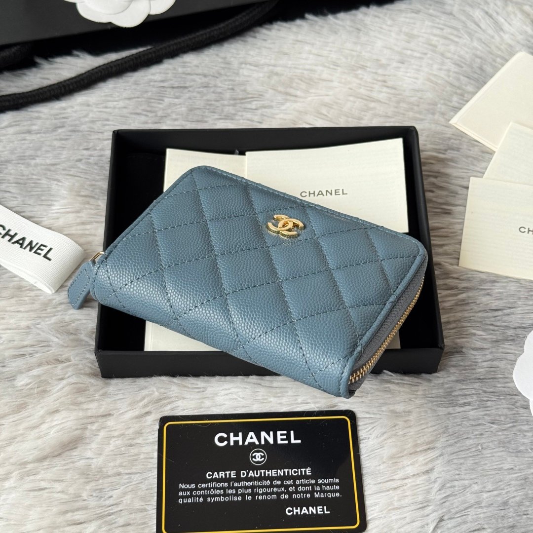 Chanel Portefeuille zippé matelassé