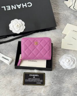 Chanel Portefeuille zippé matelassé
