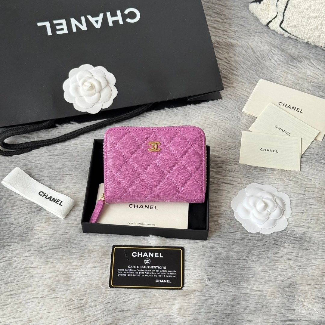 Chanel Portefeuille zippé matelassé