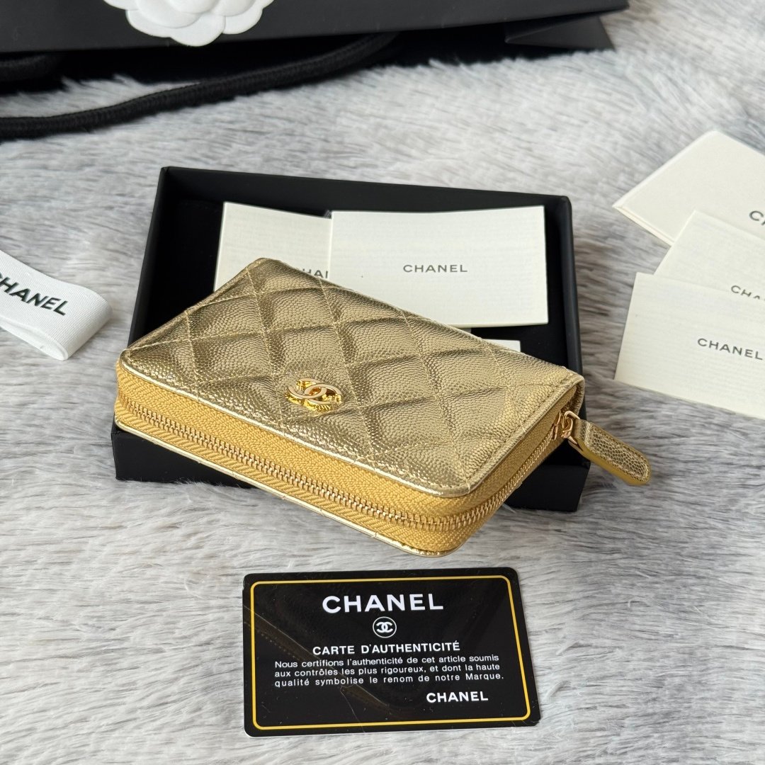 Chanel Portefeuille zippé matelassé