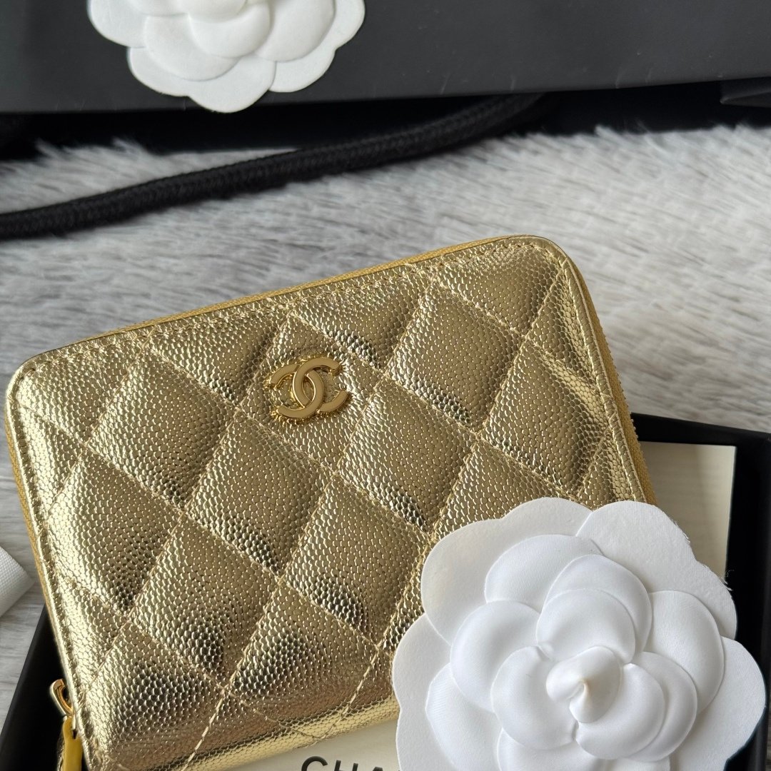 Chanel Portefeuille zippé matelassé