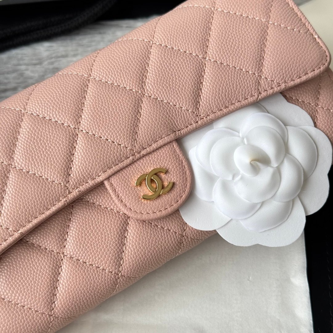 Chanel Portefeuille matelassé à rabat