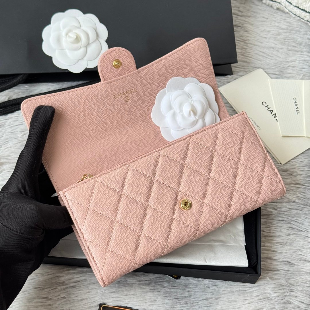 Chanel Portefeuille matelassé à rabat
