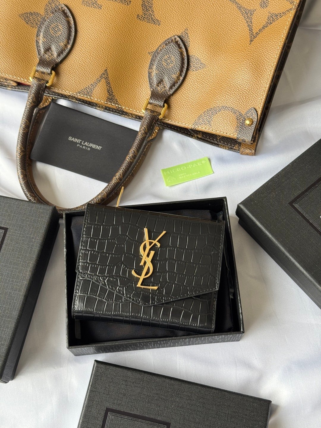 Saint Laurent Portefeuille à chaîne