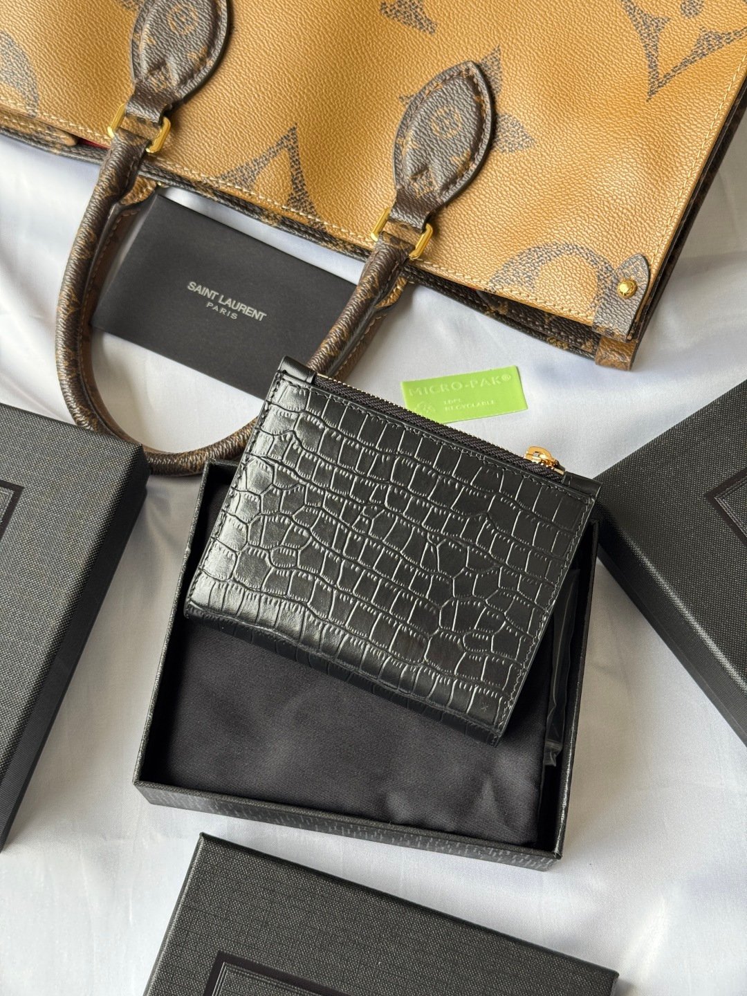 Saint Laurent Portefeuille à chaîne