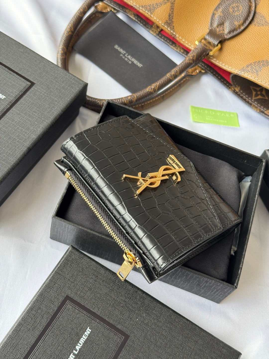 Saint Laurent Portefeuille à chaîne