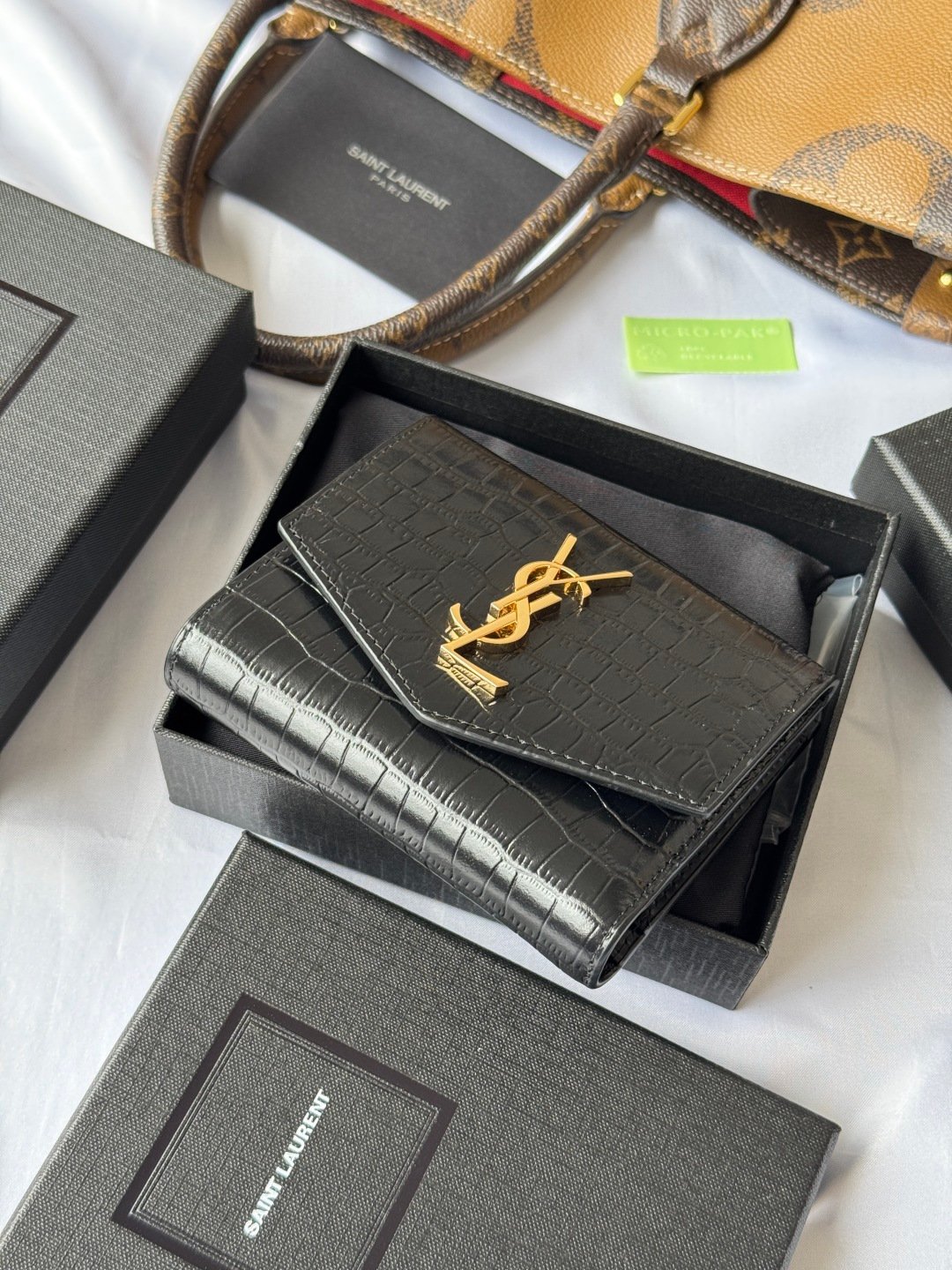 Saint Laurent Portefeuille à chaîne