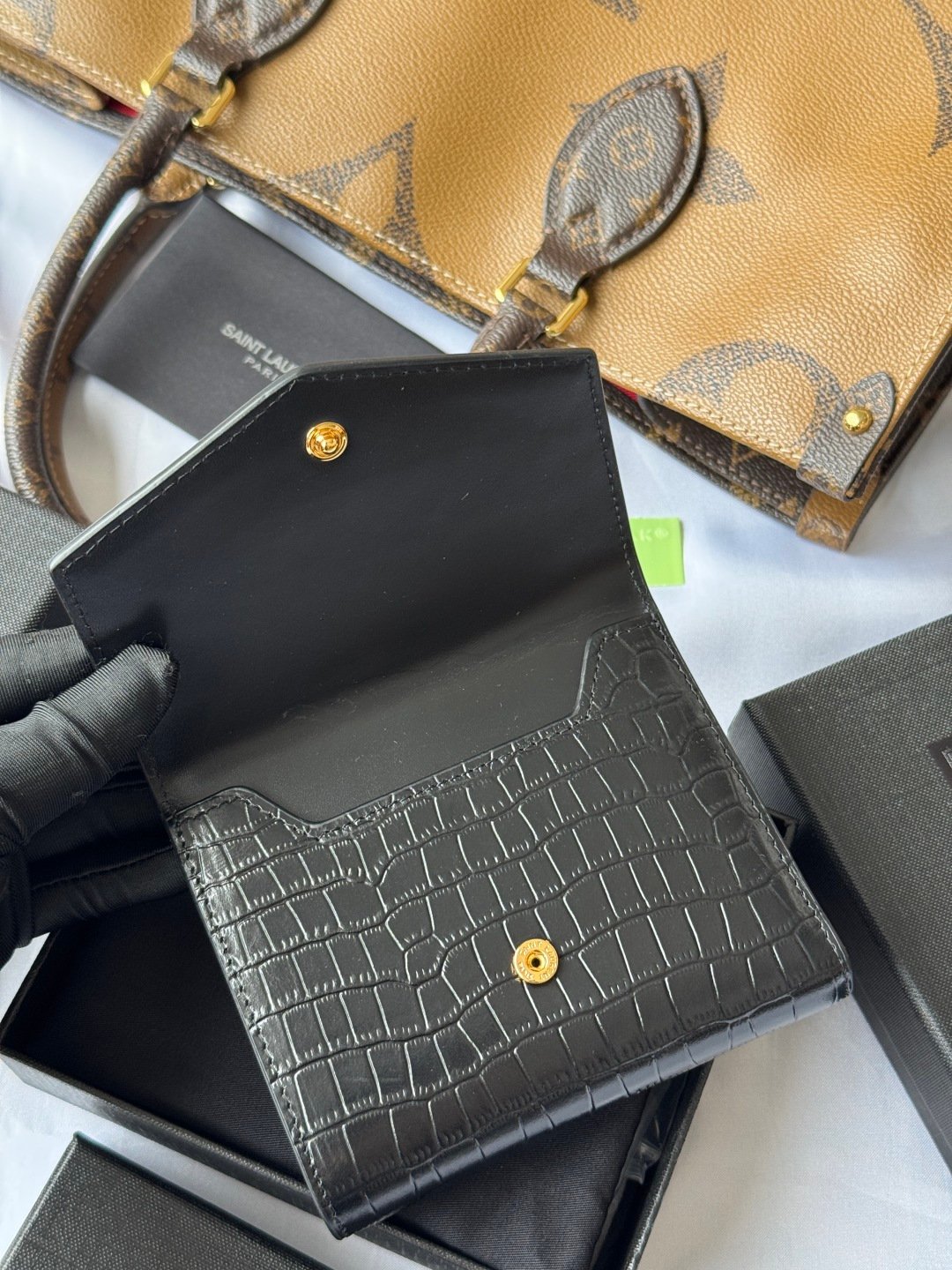 Saint Laurent Portefeuille à chaîne