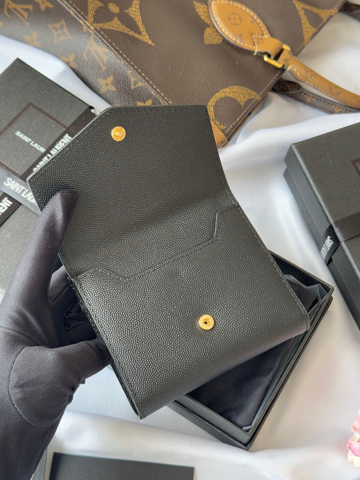 Saint Laurent Portefeuille à chaîne