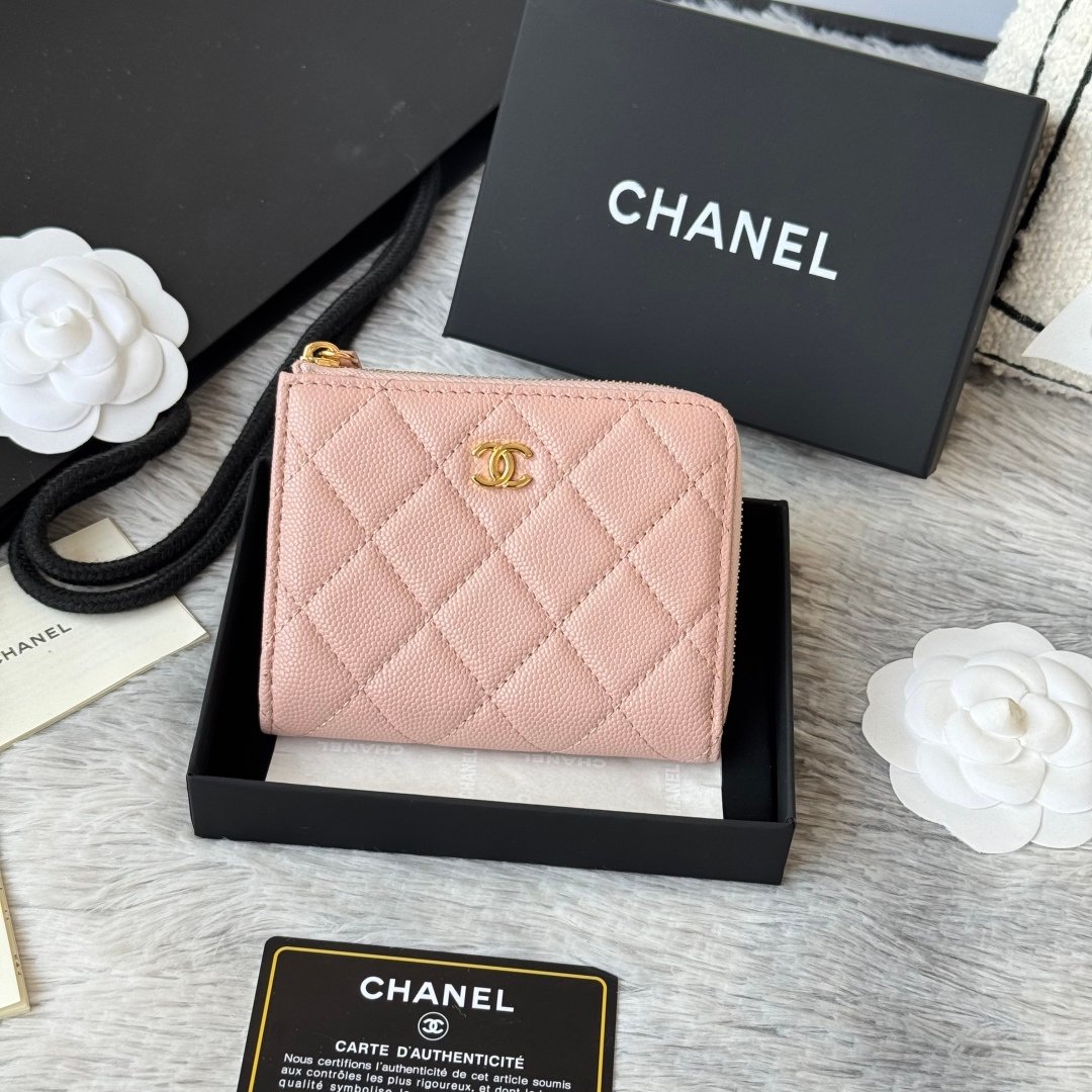 Chanel Portefeuille zippé matelassé