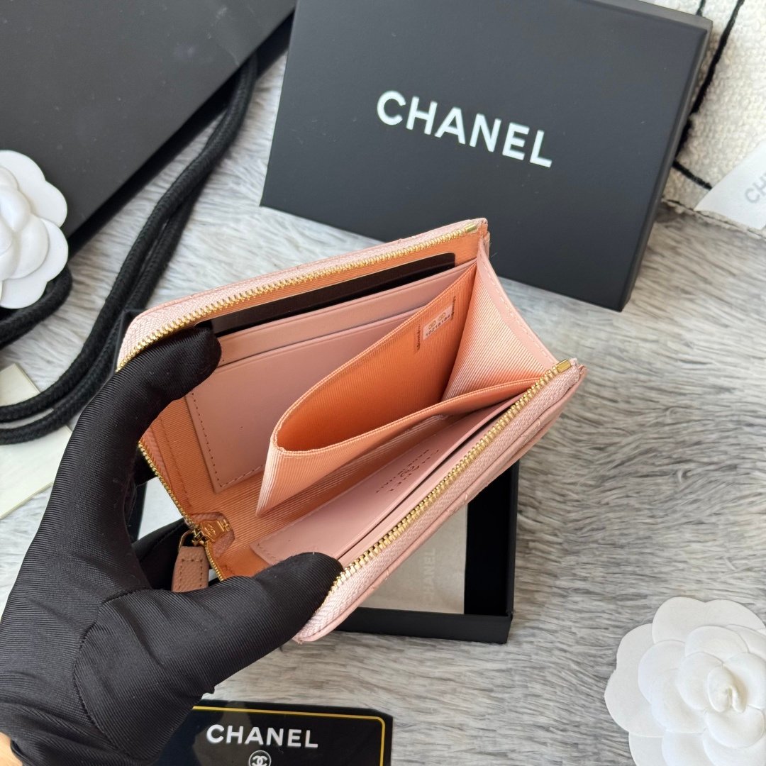Chanel Portefeuille zippé matelassé