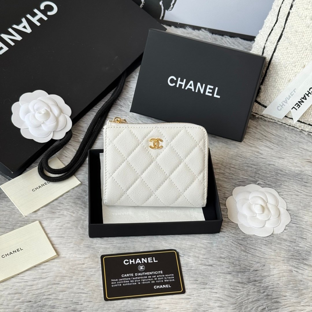 Chanel Portefeuille zippé matelassé