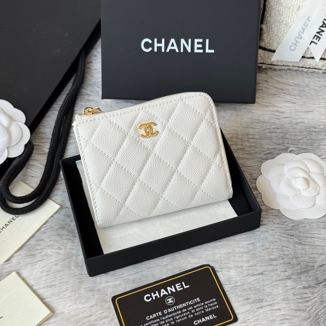 Chanel Portefeuille zippé matelassé