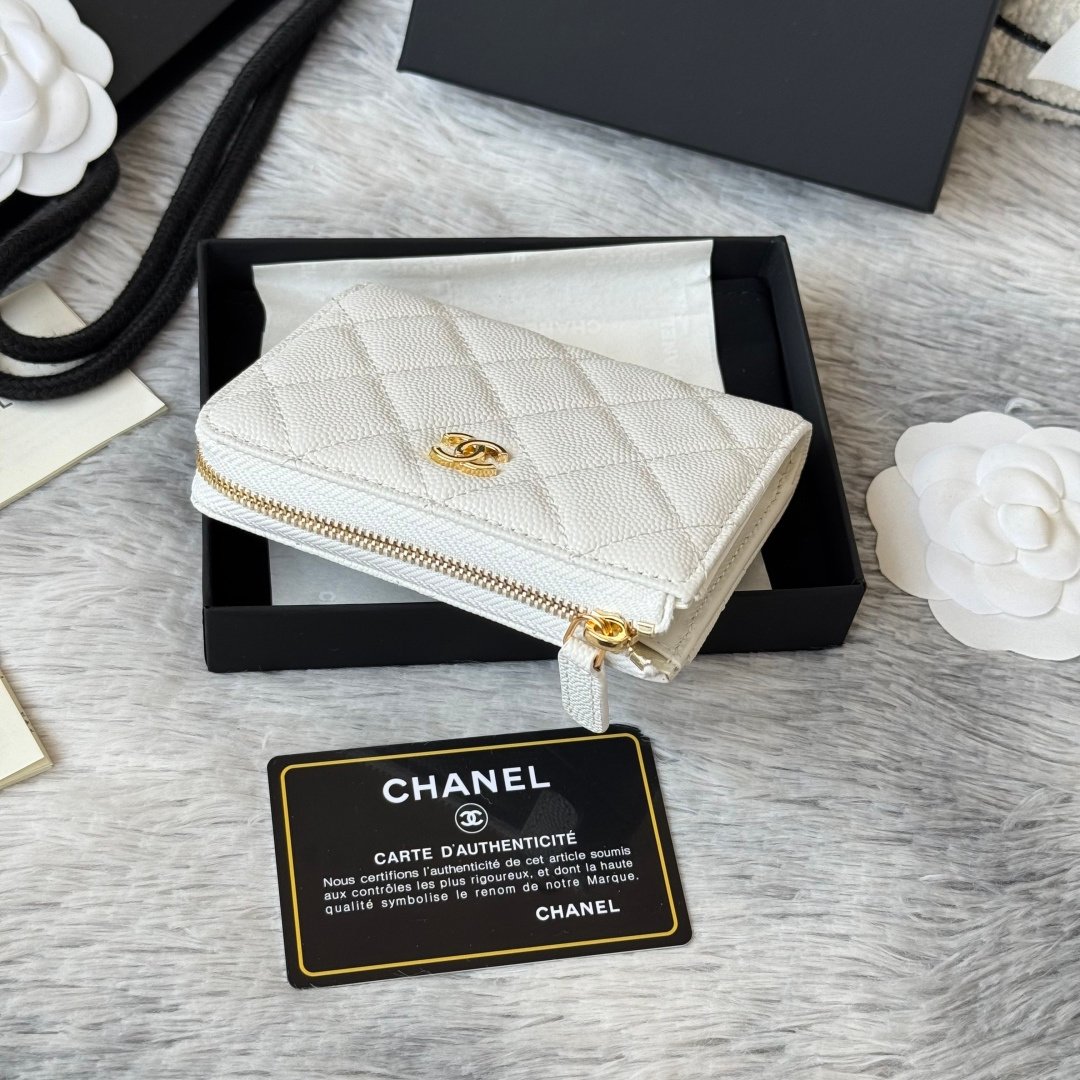 Chanel Portefeuille zippé matelassé