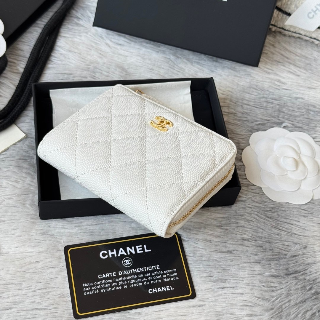 Chanel Portefeuille zippé matelassé