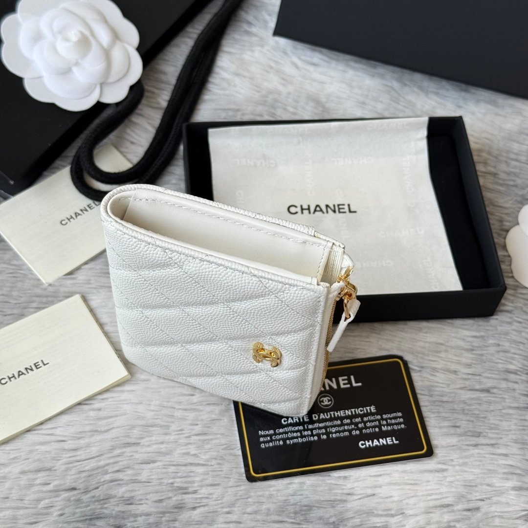 Chanel Portefeuille zippé matelassé